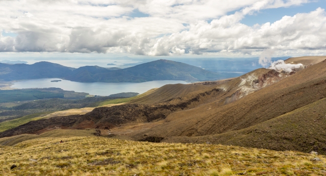 View on the backend of the Tongariro Alpine Crossing